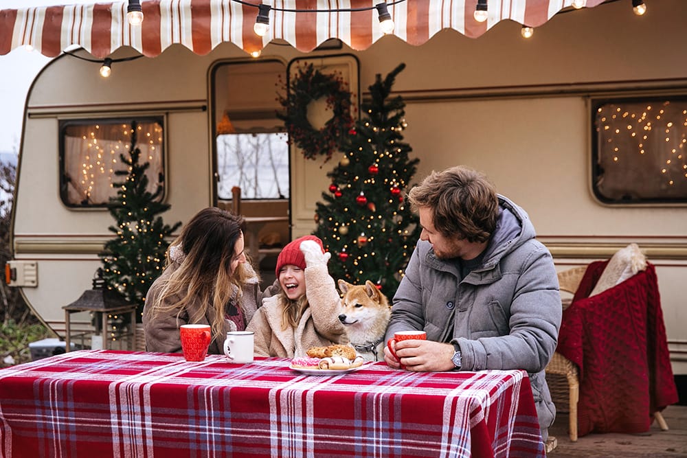 making use of outdoor spaces when spending Christmas in Your RV